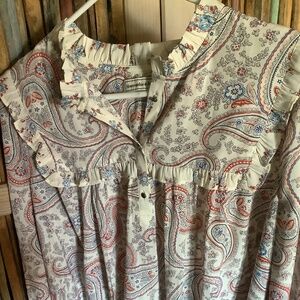 Abercrombie & Fitch Paisley print blouse
